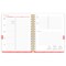 Black Solid | 2026 6 x 7.75 Inch 18 Months Weekly Desk Planner | Foil Stamped Cover | July 2025 - December 2026
